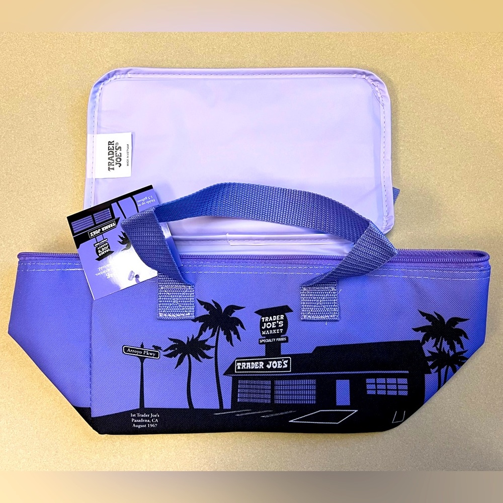 Brand New Trader Joe’s Lavender Mini Insulated Bag